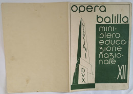 Bp161 Pagella Fascista Regno D'italia Opera Balilla Tizzano Parma 1934 - Diploma & School Reports