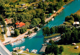 73725819 Plau Mecklenburg Fliegeraufnahme See Pavillon U. Appartmenthaus Plau Me - Plau