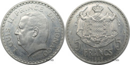 Monaco - Principauté - Louis II - 5 Francs 1945 - SUP/AU58 - Mon6554 - 1922-1949 Luigi II