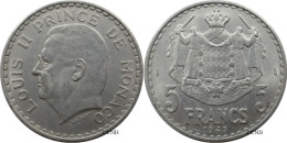 Monaco - Principauté - Louis II - 5 Francs 1945 - SUP+/MS62 - Mon5629 - 1922-1949 Luigi II