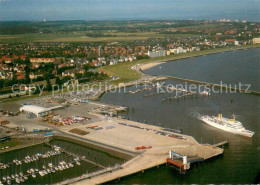 73725782 Cuxhaven Nordseebad Faehr Und Yachthafen Mit Seebaederbruecke Und Teila - Cuxhaven