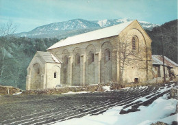 CP France   04 Hautes Alpes  Crots Près D’Embrun L’Abbatiale De Boscodon à La Fin De L’hiver Vue Nord-Ouest - Autres & Non Classés