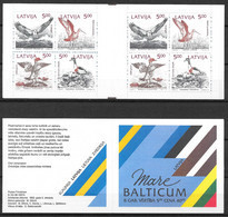 LATVIA 1992 MiNr. 340 - 343 Lettland Joint Issues BIRDS  DUCKS,  EAGLE 8v BOOKLET Mnh ** 6,00 € - Lettland