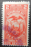 Ecuador 1911 1912 (1) Coat Of Arms Fiscal Stamp - Equateur