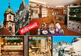 73725566 Mittenwald Bayern Edelstein Boutique Kirchturm Berghotel Alpen Mittenwa - Mittenwald