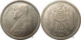 Monaco - Principauté - Louis II - 10 Francs 1946 - SUP/AU55 Nettoyée - Mon6757 - 1922-1949 Luigi II