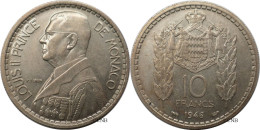 Monaco - Principauté - Louis II - 10 Francs 1946 - SUP/AU55 - Mon6763 - 1922-1949 Luigi II