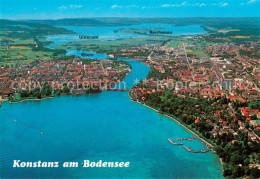 73725424 Konstanz Bodensee Fliegeraufnahme Mit Untersee Reichenau Und Rhein Kons - Konstanz