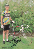 Vélo Coureur Cycliste  Belge Martin Durant  - Team Fangio Marc  - Cycling - Cyclisme - Ciclismo - Wielrennen - Signée - Cycling