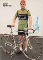 Vélo Coureur Cycliste Belge Rudy Matthijs - Team Fangio Sapeco  - Cycling - Cyclisme - Ciclismo - Wielrennen - Signée - Cyclisme