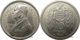 Monaco - Principauté - Louis II - 10 Francs 1946 - SUP/AU58 Nettoyée - Mon6563 - 1922-1949 Louis II.