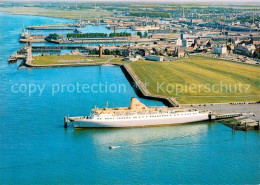 73725352 Cuxhaven Nordseebad Faehrhafen Mit Der Norwegenfaehre MS Jupiter Fliege - Cuxhaven