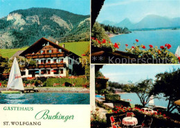 73725278 St Wolfgang Wolfgangsee Gaestehaus Buchinger Terrasse Seepartie St Wolf - Sonstige & Ohne Zuordnung