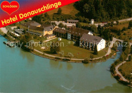 73725269 Schloegen Hotel Restaurant Donauschlinge Fliegeraufnahme Schloegen - Altri & Non Classificati