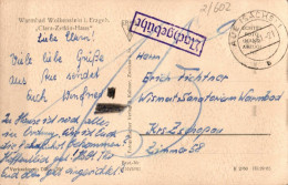 H1770 - Nachgebühr Aue - Wolkenstein Klara Zetkin Haus - Verlag Kallmer - Cartas & Documentos