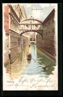 Lithographie Venezia, Ponte Dei Sospiri  - Venetië (Venice)