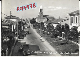 Emilia Romagna-rimini S.giuliano A Mare Quartiere Di Rimini Via Carlo Zavagli Animatissima Veduta Anni 50 - Rimini