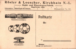 H1771 - Kirchhain Rösler & Löschner Eisenwaren - Advertising