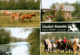 73725167 Rutenmuehle Islaenderhof Rutenmuehle Pferde Teilansichten Rutenmuehle - Other & Unclassified