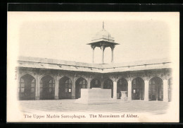 AK Agra, The Upper Marble Sarcophage, The Mausoleum Of Akbar  - Inde