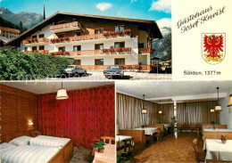 73725126 Soelden Oetztal Gaestehaus Josef Kneisl Gaststube Zimmer Soelden Oetzta - Autres & Non Classés