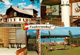 73725124 Faak Am See Finkenstein Faakerseehof Gaststube Zimmer Liegewiese Faak A - Altri & Non Classificati