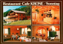 73725121 Sonntag Buchboden Restaurant Cafe Krone Gastraeume Bar Sonntag Buchbode - Autres & Non Classés