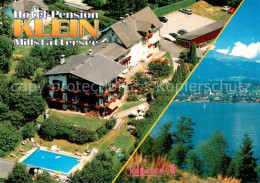 73725116 Seeboden Millstaettersee Hotel Pension Klein Fliegeraufnahme Seepartie  - Sonstige & Ohne Zuordnung