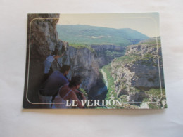 LE VERDON CORNICHE SUBLIME TUNNEL DU FAYET ( 04 Alpes De Haute Provence )  VUE GENERALE ANIMEES TIMBRE CHATEAU DE BIRON - Other & Unclassified