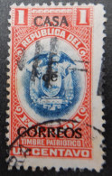 Ecuador 1920 (9) Coat Of Arms Fiscal Stamp - Ecuador