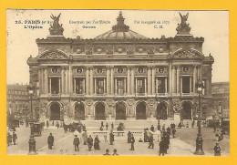 CPA PARIS - Opéra, Circulée 1922  ( Cliché Peu Commun ) - Eiffeltoren