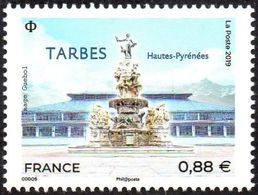 France N° 5335 ** Tarbes (Hautes-Pyrénées), Fontaine Des Quatre-Vallées, La Halle Marcadieu - Neufs