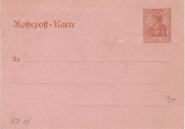 Rohrpost-Karte 25 Pf. Germania - Ungebraucht - 15 - Tarjetas