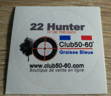 THEME TIR : 22 HUNTER - CLUB 50-60 - Adesivi