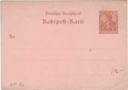 Rohrpost-Karte 25 Pf. Germania - Ungebraucht - 10 - Tarjetas
