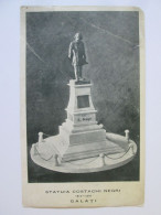 Romania-Galați:Statue De La Costache Negri Carte Post.vers 1910/Costache Negri Statue Unused Postcard About 1910 - Rumänien