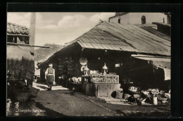 AK Sarajevo, Verkaufsstände Auf Dem Markt  - Bosnia Erzegovina