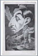 Maurice Barrès - Caricature - Belle Illustration Satirique - Politique - Plume D'écrivain - Satirische