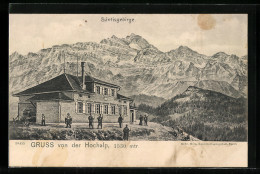 AK Hochalp, Gasthaus Mit Dem Säntisgebirge  - Sonstige & Ohne Zuordnung