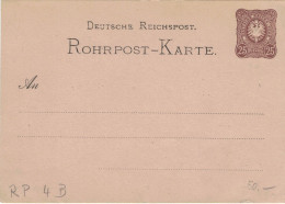 Rohrpost-Karte 25 Pf. Adler In Ellipse - Ungebraucht - 4 B - Cartes Postales