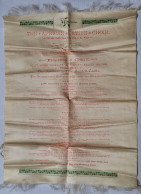 PROGRAMME IMPRIME SUR SOIE - THE AFRICAN NATIVE CHOIR - THE INTERNATIONAL CONGRESS OF HYGIENE AND DEMOCRAPHY - 1891 - Autres & Non Classés