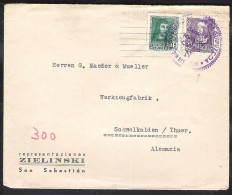 SPAIN Letter 1939? From San Sebastian To Schmalkalden (Germany) Censored  - Lettres & Documents