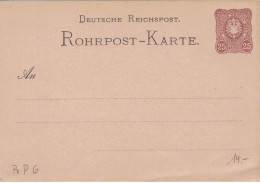 Rohrpost-Karte 25 Pf. Adler In Ellipse - Ungebraucht - 6 - Cartes Postales