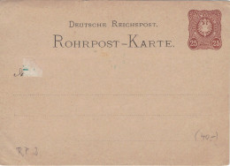 Rohrpost-Karte 25 Pf. Adler In Ellipse - Ungebraucht - 2 - Postkarten