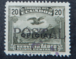 Ecuador 1937 (11) Andean Condor Over El Altar Overprinted Postal - Equateur