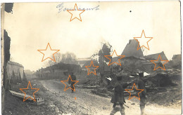 GOMIECOURT Carte Photo Allemande Secteur Bapaume 1918 Guerre 14-18, WW1 - Autres & Non Classés