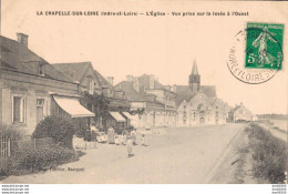 37 LA CHAPELLE SUR LOIRE L'EGLISE VUE PRISE SUR LA LEVEE A L'OUEST - Andere & Zonder Classificatie