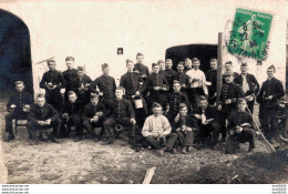 CARTE PHOTO NON IDENTIFIEE REPRESENTANT DES SOLDATS A L'HEURE DU CASSE CROUTE - A Identificar