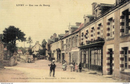 RARE  14 LIVRY UNE VUE DU BOURG CARTE TOILEE - Andere & Zonder Classificatie