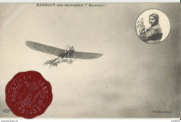 HANRIOT SUR MONOPLAN HANRIOT CACHET DE CIRE GRAND MEETING D'AVIATION LE HAVRE TROUVILLE AOUT 1910 - Demonstraties